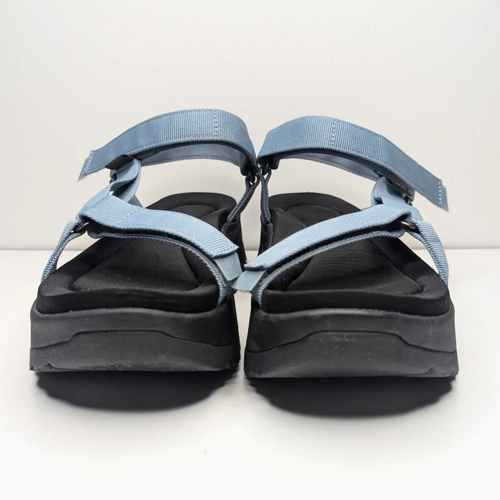Teva Jadito Universal Sandals Comfort Easy Off/On Blue Black Velcro Size 10